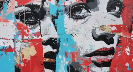 a painting of a woman