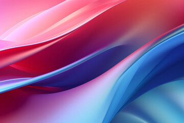 Close Up of Vibrant Red and Blue Background