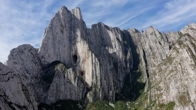 Aerial Images of a mountain range in Monterrey Mexico, named La Huasteca, 