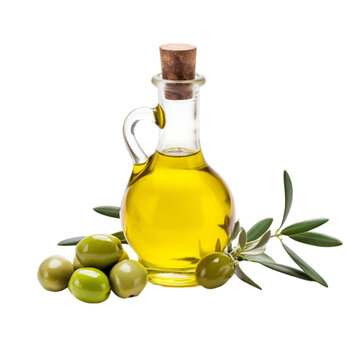 olive oil isolated on white background. With clipping path. 