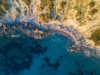 Urkmez Beach drone view in Turkey
