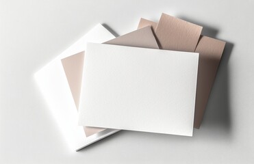 Business cards mockup on white background