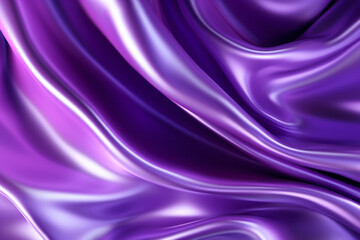 Close Up View of Purple Fabric, Detailed Texture, Vibrant Hue, Soft Material