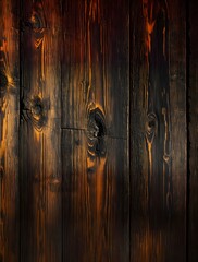 Lacquered Wooden Planks, Textured Wooden Background