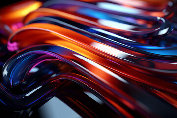 Close Up of Vibrant Abstract Design