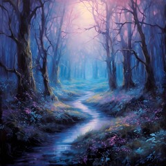 Fototapeta na wymiar Enchanted Forest Path