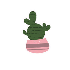 cute cactus design illustration stickers