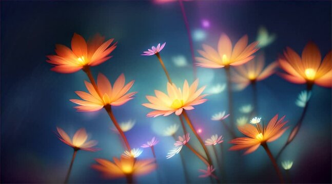 美しいオレンジの花