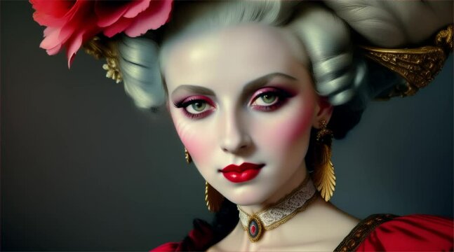 １８世紀のパリの貴族の女性