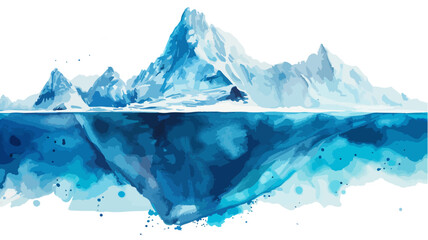 Eisberge Landschaft Berge Nordpol Gletscher Vektor Antarktis Natur