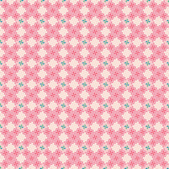 Pink Quilting Style Pinwheel Pattern Design