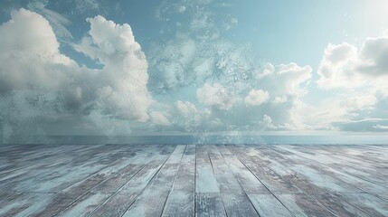 A light, sky blue epoxy wall texture with a calm, peaceful atmosphere  - obrazy, fototapety, plakaty