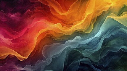 Obraz premium Abstract illustration wallpaper background design, colorful drawing, pattern, wide resolution