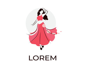 fashion  cloth logo  design template 