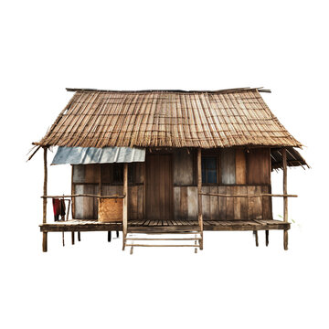 Yali house isolated on transparent background