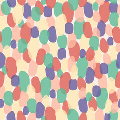 Pastel Colorful Dots Seamless Design