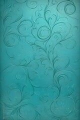 abstract turquoise background with swirls