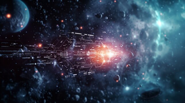 Communication technology for internet business. Global world network and telecommunication on earth cryptocurrency and blockchain and IoT.