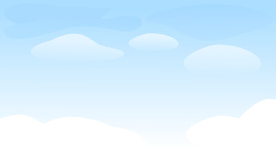 white cloud on blue sky background vector illustration.