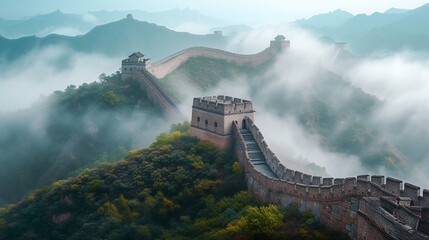 Great wall of China. 