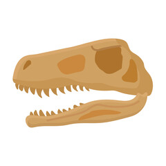 Dinosaur fossil icon clipart avatar logotype isolated vector illustration