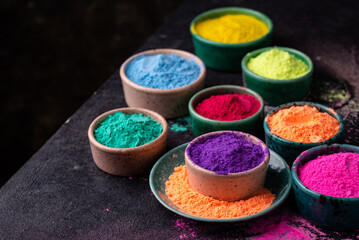 Gulal colors for Indian Holi festival