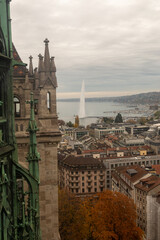 Fototapeta premium views over geneva switzaland 