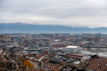 views over geneva switzaland 