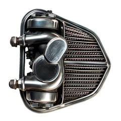 Air intake (Motorcycle part), transparent background, isolated image, generative AI