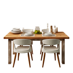 Fototapeta premium Kitchen Table isolated on transparent background