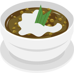 Indonesian food Illustration, iftar food, takjil Illustration, iftar Ramadan 