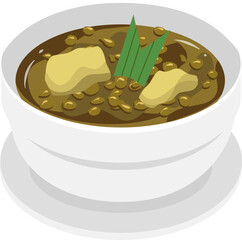 Indonesian food Illustration, iftar food, takjil Illustration, iftar Ramadan 