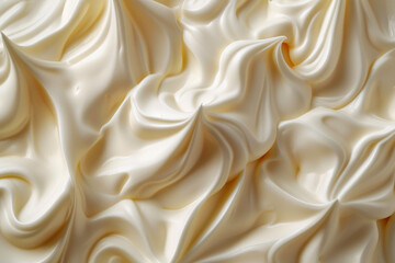 Textured Vanilla Yogurt Delight, Overhead Shot