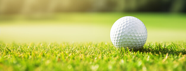 Photorealistic Close-Up of a Golf Ball on Vibrant Green Grass, Capturing Detail and Texture, Ideal for Sports Photography, Golf Enthusiasts, and Outdoor Recreation Concepts