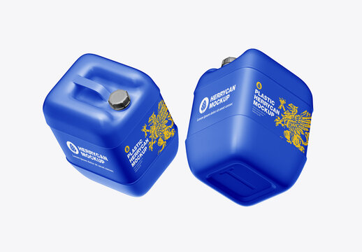 Plastic Jerry Can Mockup