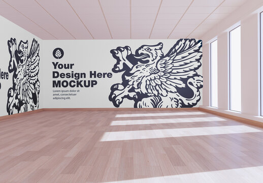 Wall Mockup in Room