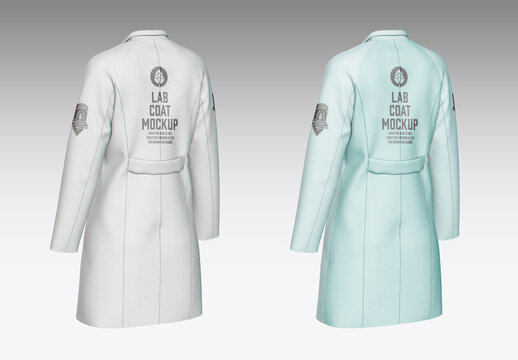 Women's Lab Coat Mockup