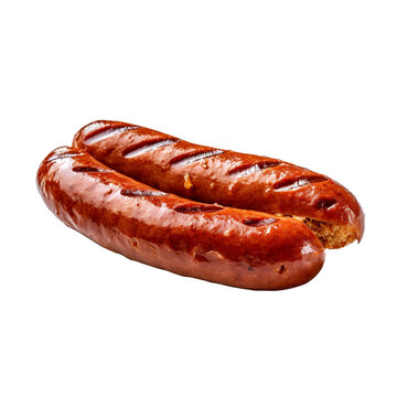 Knockwurst isolated on transparent background