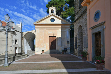 Fototapeta premium A church in Castellabate, a village of Campania region, Italy.