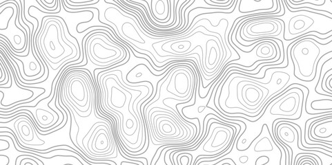 Abstract topographic Contour Map Subtle White Vector Background . Blank Detailed topographic patter line map background .Topographic Map Of wild west Abstract Vector Background.	