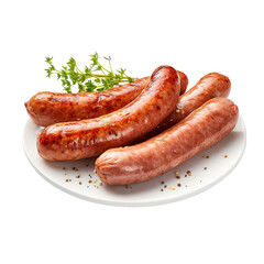 Knockwurst isolated on transparent background