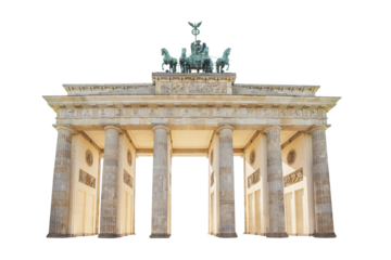 Brandenburg Gate or Berlin Gate isolated png
