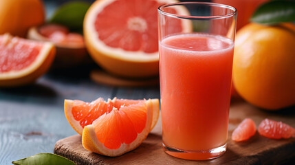 Freshly squeezed grapefruit juice.