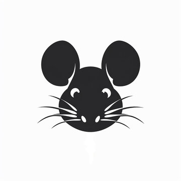 Black mouse logo icon.