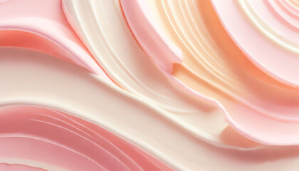 Strawberry custard and cream, texture background