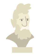 Garage sale. Shopping unique antique thing. Sale second hand stuff, buy things, street marketing. Cartoon  illustration