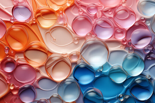 Background formed of hundreds of glass bubbles_1
