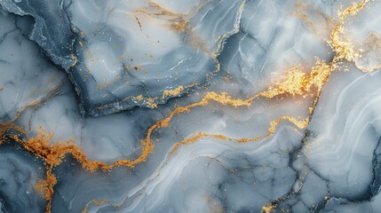 Close up Marble granite light sky-blue and light amber white with gold texture. Background wall surface pattern graphic light elegant gray floor ceramic counter texture stone slab smooth