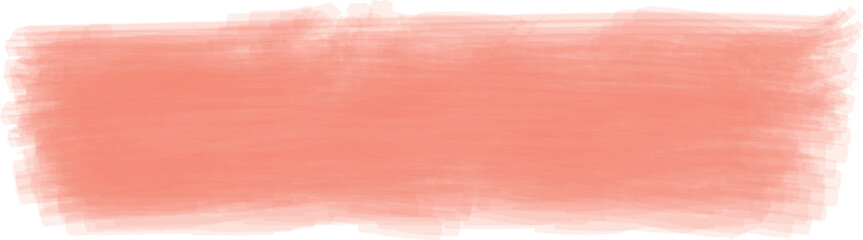 Abstract vector brush in peach fuzz colour of year 2024.