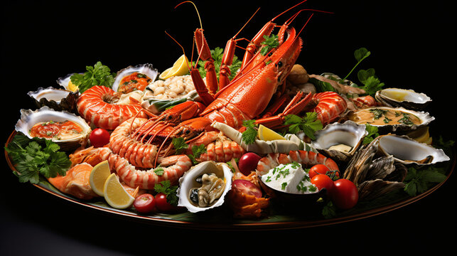 Gorgeous seafood platter image.
